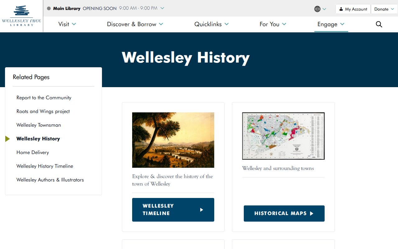 Wellesley city directory Free Library local-history resources page