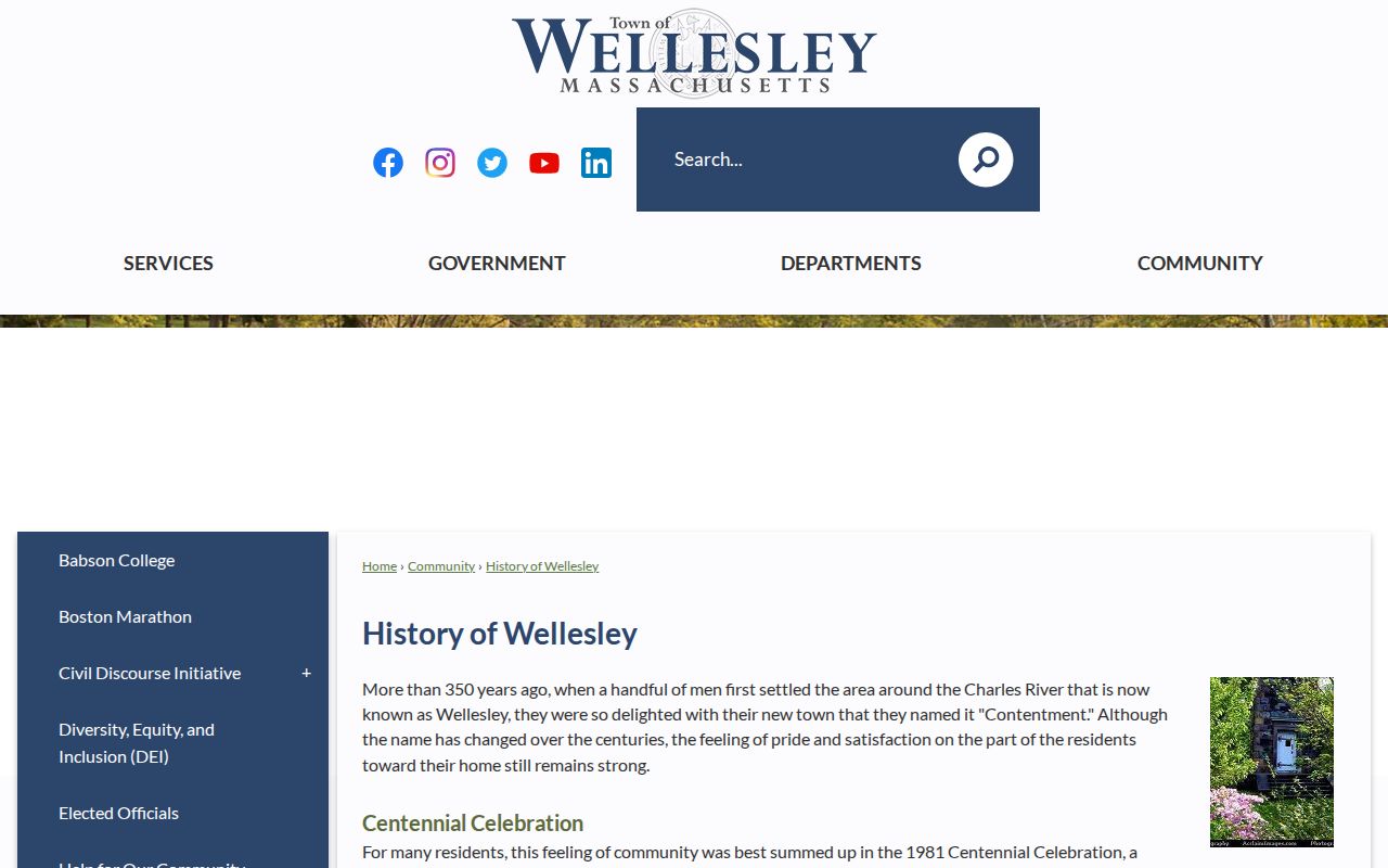 Wellesley ZIP code directory history and locality page